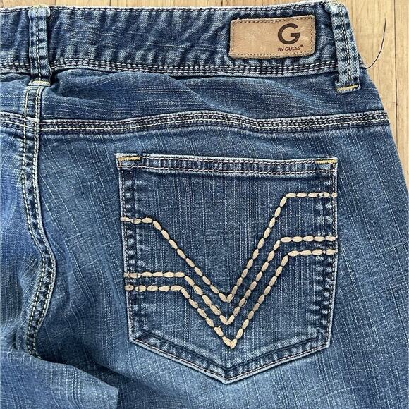 Guess Naomi Bootcut Jeans Low-Rise Womens 31 Pockets Stretch Medium Wash 32X28 - Picture 6 of 10